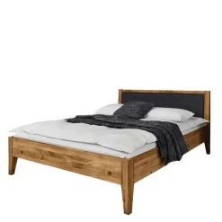 Clearance Wohnen 190cm kurzes Bettgestell aus Wildeiche massiv - Masdamos