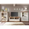Outlet Wohnen 356cm Landhaus Wohnwand Set - Diatara (dreiteilig)