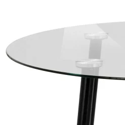 Outlet Wohnen 100cm runder Glastisch fürs Esszimmer - Cellon