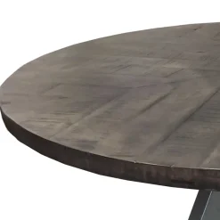 Hot Wohnen 120cm runder Holz Esstisch in Grey Wash - Nicoletta