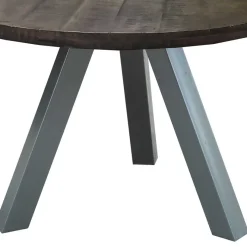 Hot Wohnen 120cm runder Holz Esstisch in Grey Wash - Nicoletta