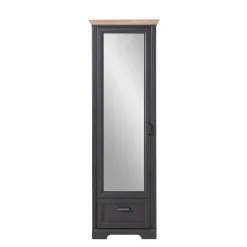 Best Wohnen 65cm schmaler Dielenschrank mit Spiegel Tür - Thumbs