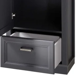 Best Wohnen 65cm schmaler Dielenschrank mit Spiegel Tür - Thumbs