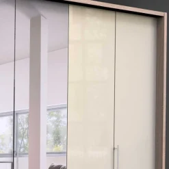 Hot Wohnen 300cm 3-türiger Falttürenschrank mit Spiegel - Rativian