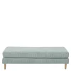 Wohnen Cord Couchhocker in Silbergrau - Sectian