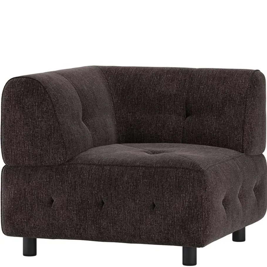 Best Wohnen Couch-Eckmodul in Graubraun & Schwarz - Sundini
