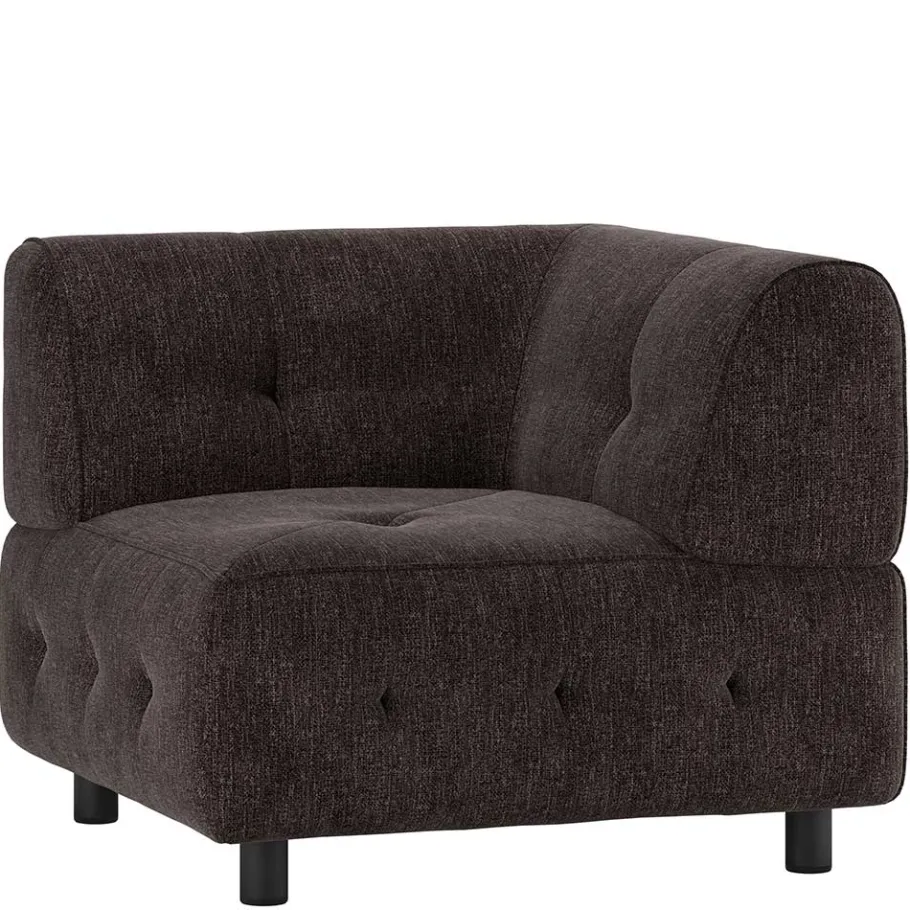 Best Wohnen Couch-Eckmodul in Graubraun & Schwarz - Sundini