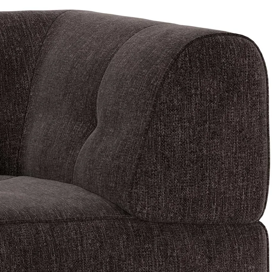 Best Wohnen Couch-Eckmodul in Graubraun & Schwarz - Sundini