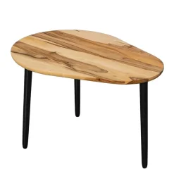 New Wohnen Couchtisch aus Massivholz Nussbaum - Continento