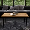 Clearance Wohnen Couchtisch aus Wildeiche mit Stahlbeinen - Casarius