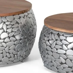 Sale Wohnen Couchtisch Duo aus Mangoholz - Ceano (zweiteilig)
