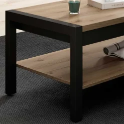 Best Wohnen Couchtisch mit Ablage in Wildeiche Holzoptik - Zavorra