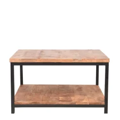 Discount Wohnen Couchtisch mit Ablageboden aus Massivholz - Jeen