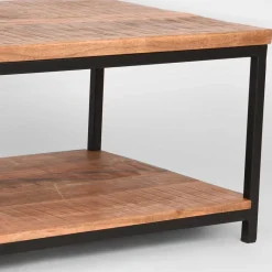 Discount Wohnen Couchtisch mit Ablageboden aus Massivholz - Jeen