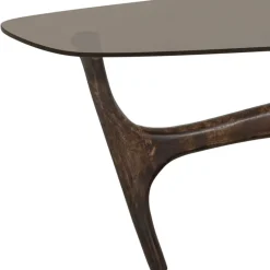 Discount Wohnen Couchtisch mit Platte aus getöntem Glas - Gabela