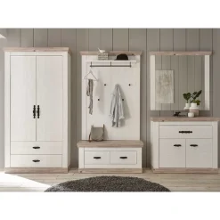 Discount Wohnen Country Flurmöbel Kombi Set - Nedita (fünfteilig)