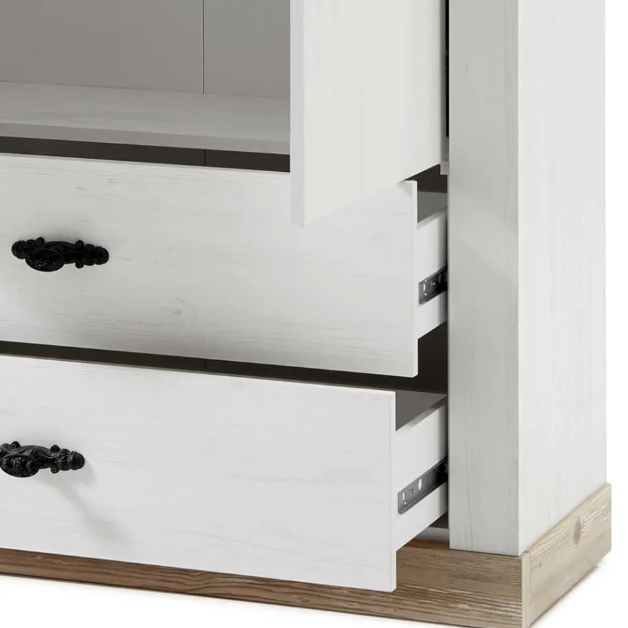 Discount Wohnen Country Flurmöbel Kombi Set - Nedita (fünfteilig)