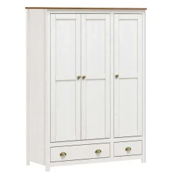 Discount Wohnen Country Style Kleiderschrank mit 2 Schubladen - Abelkav