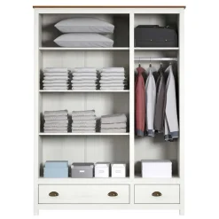Discount Wohnen Country Style Kleiderschrank mit 2 Schubladen - Abelkav