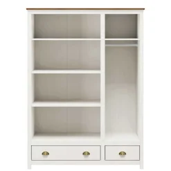 Discount Wohnen Country Style Kleiderschrank mit 2 Schubladen - Abelkav