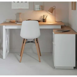 Hot Wohnen Country Style Schreibtisch mit Seitenregal - Ristina