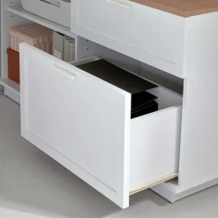 Hot Wohnen Country Style Schreibtisch mit Seitenregal - Ristina