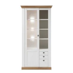 Discount Wohnen Country Style Vitrinenschrank zweifarbig - Diatara