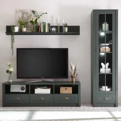 Best Wohnen Country TV Board & Möbel Set - Niestov (dreiteilig)