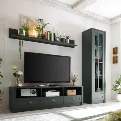 Best Wohnen Country TV Board & Möbel Set - Niestov (dreiteilig)