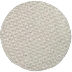 Outlet Wohnen Cremeweißer Teppich in Rund 120 cm - Rema