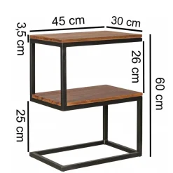 Hot Wohnen Design Ablagetisch Bebevos mit 60 cm Höhe