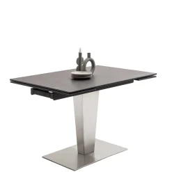 Discount Wohnen Design Ausziehtisch aus Glas und Keramik - Lagorene