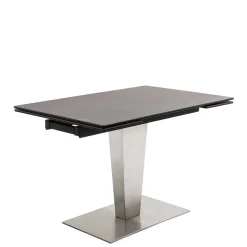 Discount Wohnen Design Ausziehtisch aus Glas und Keramik - Lagorene