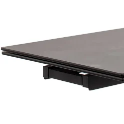 Discount Wohnen Design Ausziehtisch aus Glas und Keramik - Lagorene