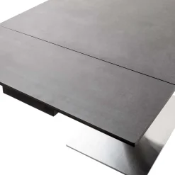 Discount Wohnen Design Ausziehtisch aus Glas und Keramik - Lagorene