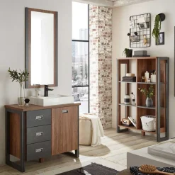 Discount Wohnen Design Badezimmermöbel Kombi - Forawas (dreiteilig)