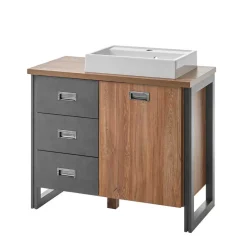 Discount Wohnen Design Badezimmermöbel Kombi - Forawas (dreiteilig)