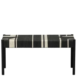 Best Wohnen Design Bank in Schwarz mit Weiß - Giuseppa