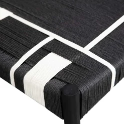 Best Wohnen Design Bank in Schwarz mit Weiß - Giuseppa