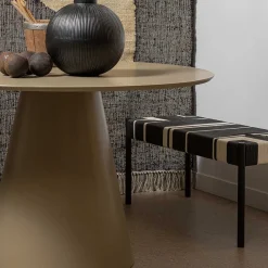 Best Wohnen Design Bank in Schwarz mit Weiß - Giuseppa