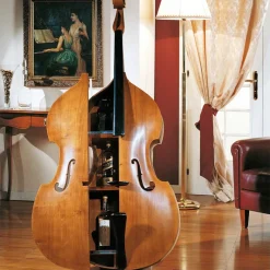 Outlet Wohnen Design Barschrank Kontrabass Coloniada aus Holz