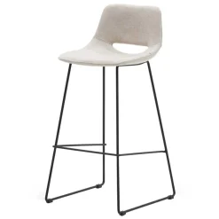 Sale Wohnen Design Barstühle in Beige & Schwarz - Heats (2er Set)
