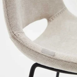Sale Wohnen Design Barstühle in Beige & Schwarz - Heats (2er Set)
