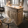 Online Wohnen Design Bartheke aus Recyclingholz - Fizaron