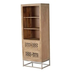 Discount Wohnen Design Bücherregal aus Mangobaum Massivholz - Valuta