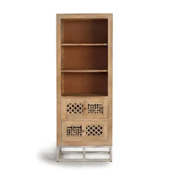 Discount Wohnen Design Bücherregal aus Mangobaum Massivholz - Valuta