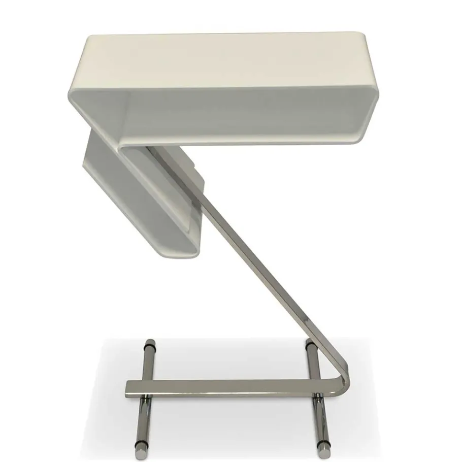 Clearance Wohnen Design Beistelltisch aus Acryl in Weiß - Johnny
