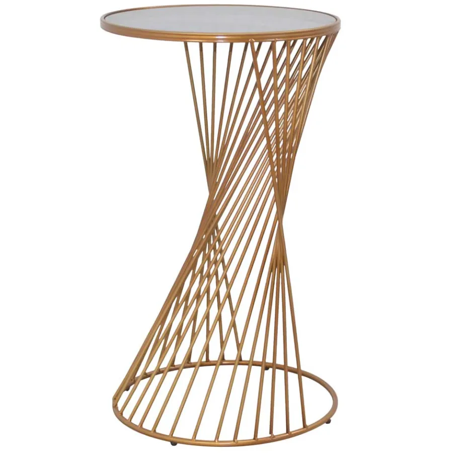 Clearance Wohnen Design Beistelltisch aus Glas in Grau - Liacantu