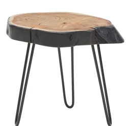 Hot Wohnen Design Beistelltisch aus Baumscheibe Akazie - Nava