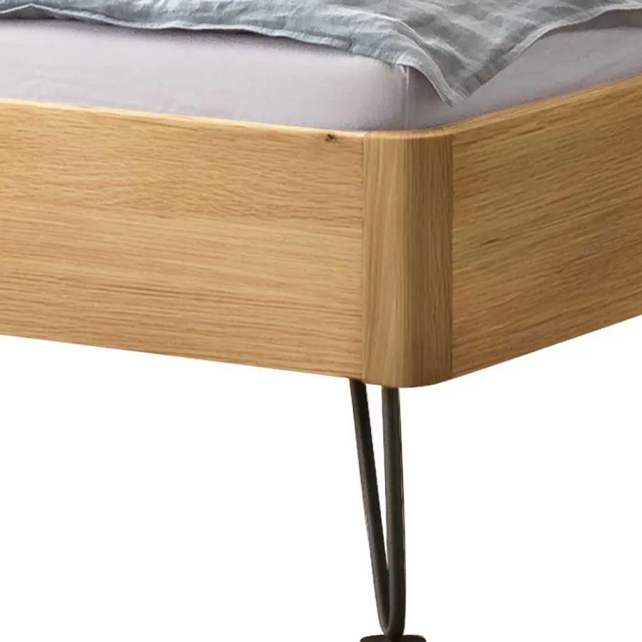 Hot Wohnen Design Bett aus hell geölter Eiche - Promenada